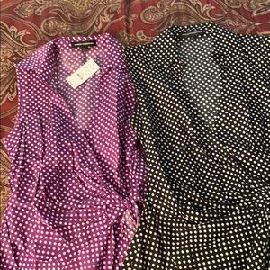 Express sleeveless shirts in XS